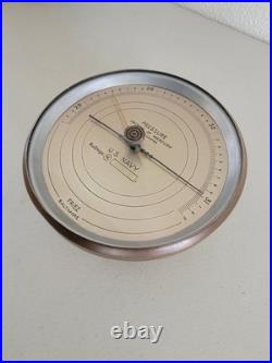 WWII US Navy Barometer Friez Baltimore Antique Pressure Inches gauge