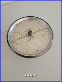 WWII US Navy Barometer Friez Baltimore Antique Pressure Inches gauge