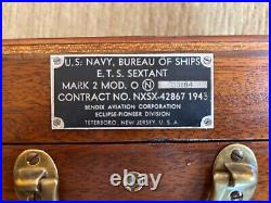 WWII US Navy Bureau Ships Mark 2 Sextant by Pioneer Div. Bendix Aviation