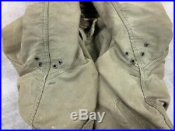 WWII US Navy N1 Deck Jacket USN 38 NXsx 1944 Contract Repaired Hand Stitch 40s