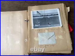 WWII US Navy Sailor Scrapbook Photos Letters Menus Booklets Documents England