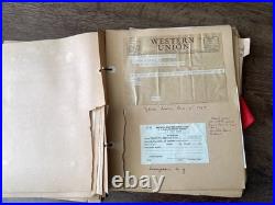 WWII US Navy Sailor Scrapbook Photos Letters Menus Booklets Documents England