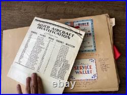 WWII US Navy Sailor Scrapbook Photos Letters Menus Booklets Documents England