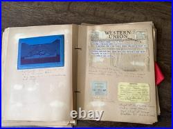 WWII US Navy Sailor Scrapbook Photos Letters Menus Booklets Documents England