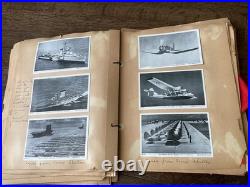 WWII US Navy Sailor Scrapbook Photos Letters Menus Booklets Documents England