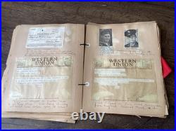 WWII US Navy Sailor Scrapbook Photos Letters Menus Booklets Documents England