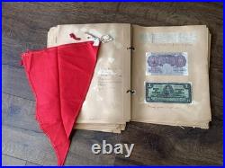 WWII US Navy Sailor Scrapbook Photos Letters Menus Booklets Documents England