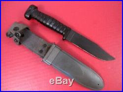WWII US Navy USN Mark Mk 1 Fighting Knife Colonial withUSN Mk1 Scabbard XLNT