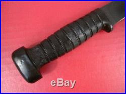WWII US Navy USN Mark Mk 1 Fighting Knife Colonial withUSN Mk1 Scabbard XLNT