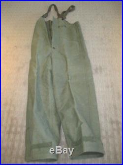 WWII USN Foul Weather Deck Jacket & Pants Set Excellent Original Condition
