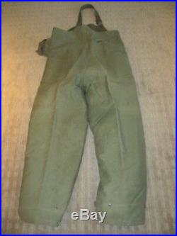 WWII USN Foul Weather Deck Jacket & Pants Set Excellent Original Condition