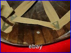 WWII USN Landing Craft M1 Helmet Front Seam, IMP Liner named