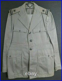 WWII USN Navy Work Grey Officer Uniform & Pants LTJG'Edgar D Hieronymus' Scarce