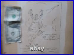 WWII USN Sailor Souvenir Album, USS Bennett, Drawings Letters Kamikaze, IWO JIMA