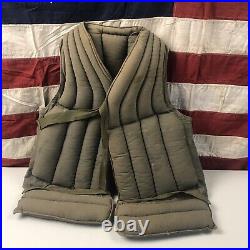 WWII USN US Navy USMC Life Vest Kapok Life Preserver Firestone Tire & Rubber