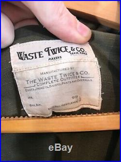 Waste (Twice) Japan Hooded Cotton Smock Deck Jacket 36/Medium USN The Real Mccoy