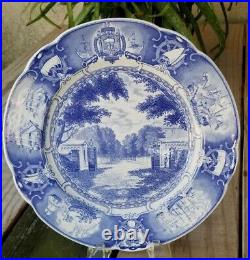 Wedgwood USNA United States Naval Academy OLD MAIN GATE Plate BLUE