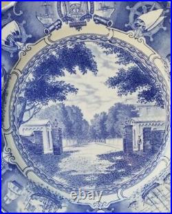 Wedgwood USNA United States Naval Academy OLD MAIN GATE Plate BLUE