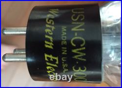 Western Electric 300B USN-CW Tube Black Plates Single D Getter