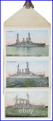 World War I. / FOLDING VIEW BOOK Of UNITED STATES NAVY 1st Edition 1918