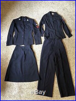 World War Two WW2 WWII Womens U. S. Navy WAVES Uniform Lot Collection