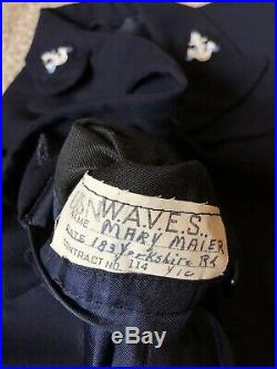 World War Two WW2 WWII Womens U. S. Navy WAVES Uniform Lot Collection