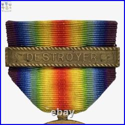 Ww1 Us Navy Victory Medal Destroyer Clasp Bar World War I