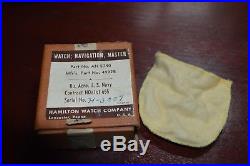 Ww2 U. S. Navy Hamilton Watch Co. Watch Navigation, Master Original Box