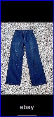Ww2 Us Navy Pants Rare Vintage Trousers 1940s Denim USN WWII
