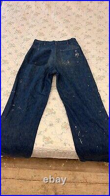 Ww2 Us Navy Pants Rare Vintage Trousers 1940s Denim USN WWII