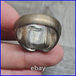 Ww2 Us Navy Seabees Sterling Silver Ring Size 13