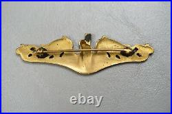 Wwii U. S. Navy Submarine Officer's Badge By Meyer, Ny