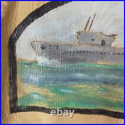 Wwii US Navy Original Painted N-1 Deck Jacket USS Guardfish Submarine