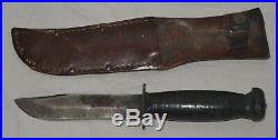Wwii Usn Camillus Mk1 Mark1 Figthing Knife & Scabbard Possibly IDD