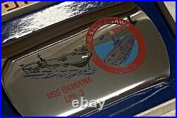 Zippo Belt Buckle 1967 RARE USS Okinawa LPH-3 NOS MINT! With Box